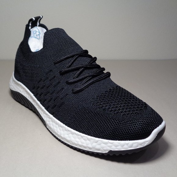 Danskin Size 8 M FREE Black Knit Lace Up Sneakers New Women's Shoes - Picture 4 of 16